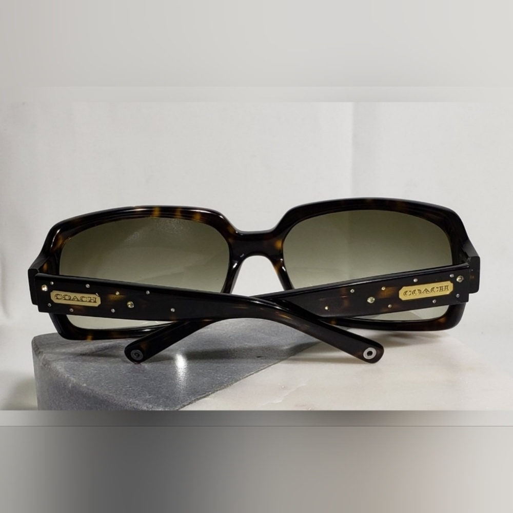 Coach jacquard/leather #2156 & Coach "Samantha" sunglasses. EUC! - Picture 12 of 14